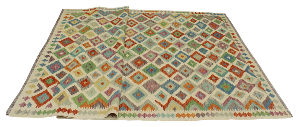 Sangat Kilim Ferdows Ivory Rug