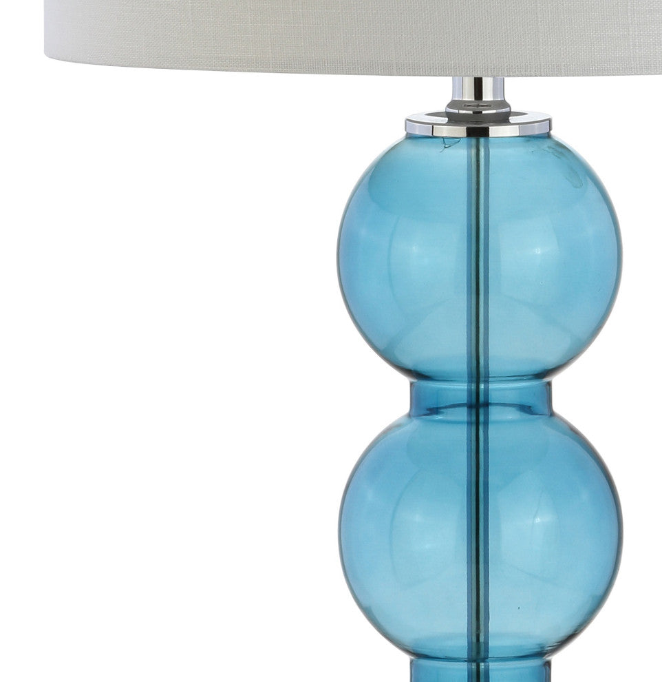 Bella 27" Glass Triple-Sphere Table Lamp, Set of 2