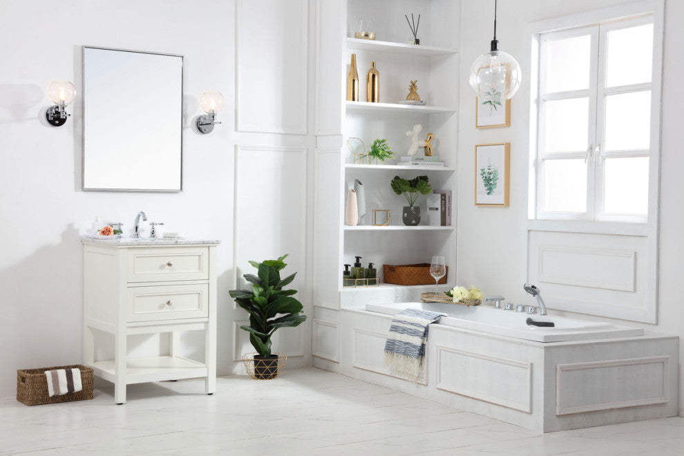 Matilda 24" Single Bathroom Vanity Set, White