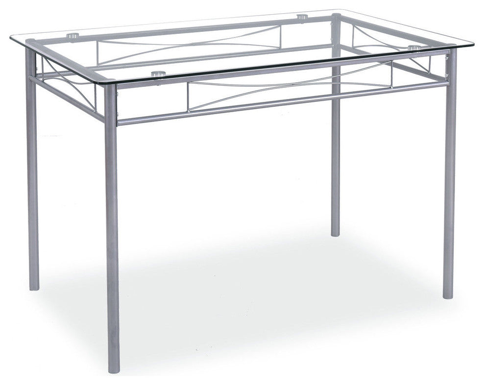 Costway 5 Piece Dining Set Table And 4 Chairs Glass Top Kitchen Furniture