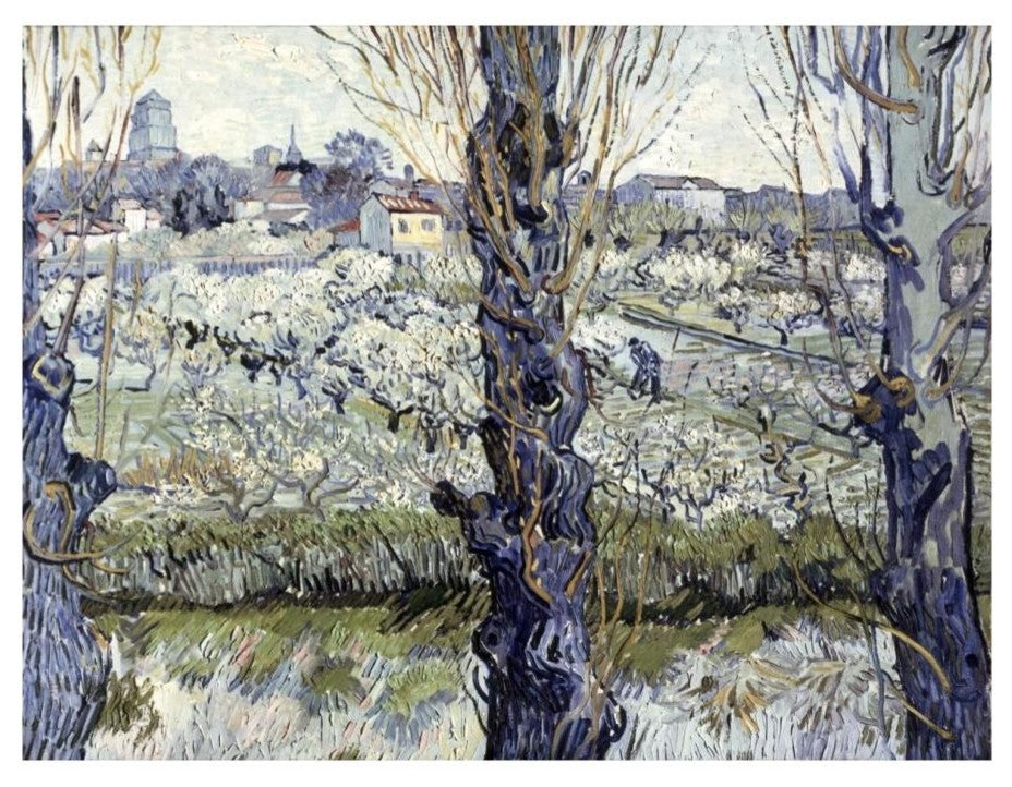 "View of Arles" Digital Paper Print by Vincent Van Gogh, 18"x14"