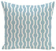 Nuts And Bolts, Decorative Geometric Print Pillow, Light Blue, 18"x18"