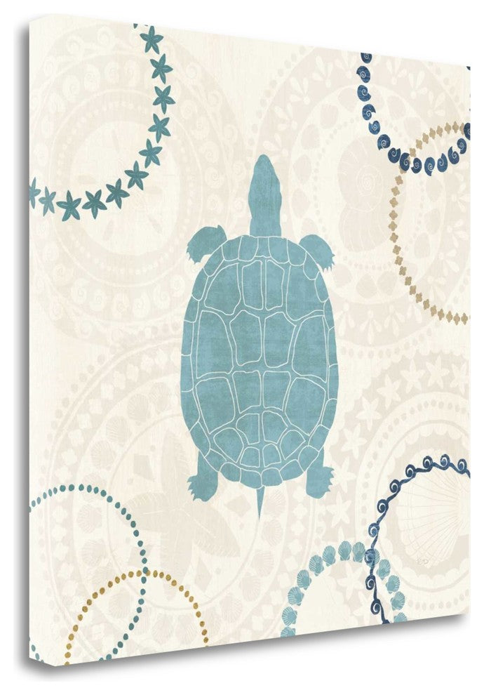 "Undersea Blue IV" By Veronique Charron, Giclee Print on Gallery Wrap Canvas