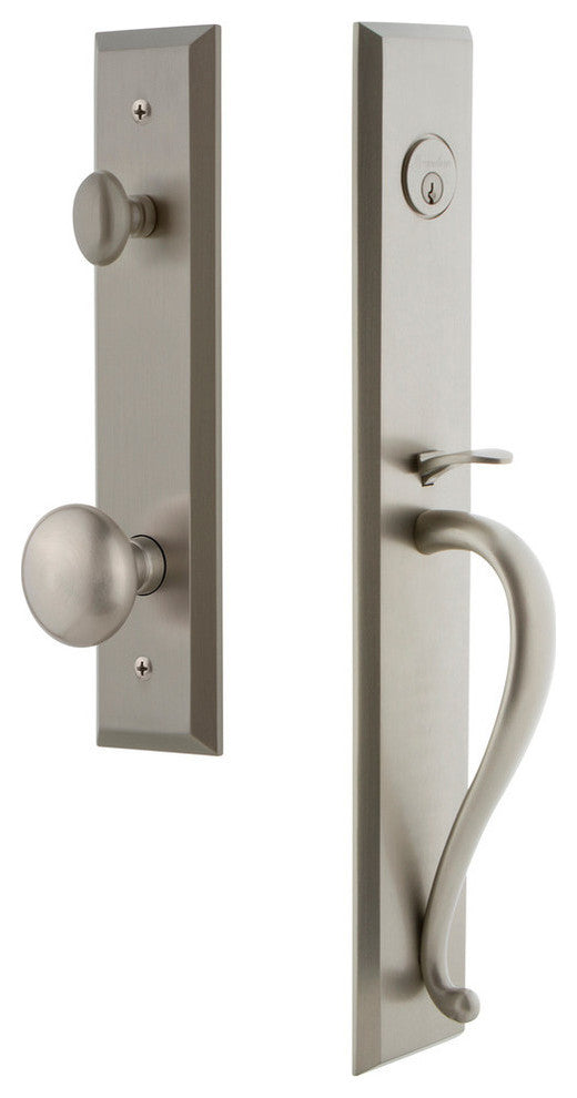 Fifth Avenue 1-Piece Dummy Handleset, S Grip and Fifth Avenue Knob, 849473