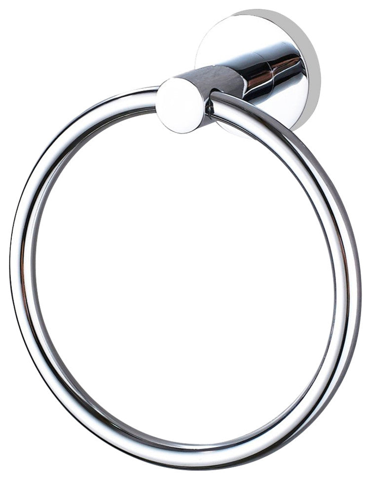 Transolid Cara Towel Ring, Polished Chrome