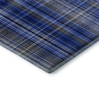 Premium Machine Washable Mayfield AMF541 Navy 2'3" x 7'6" Runner Rug