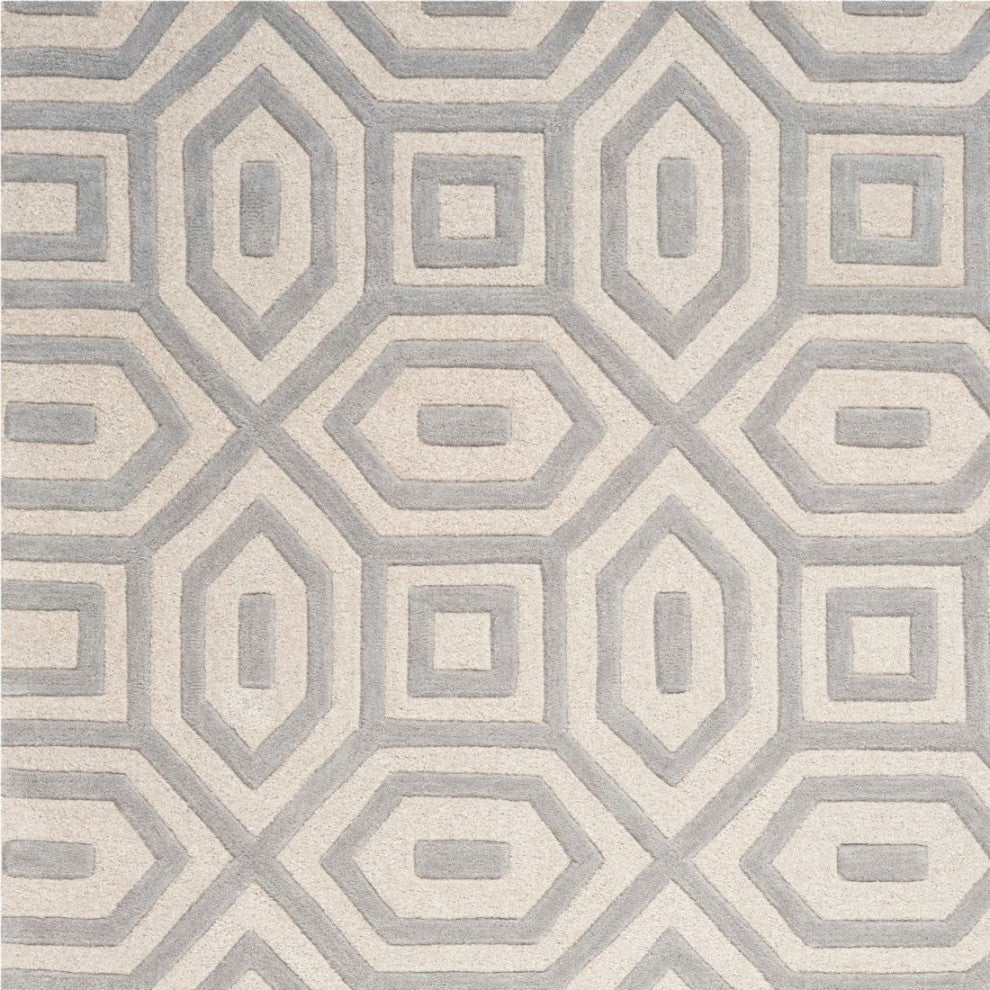 KAS Eternity 1062 Gray Escape Area Rug, 4'x6'