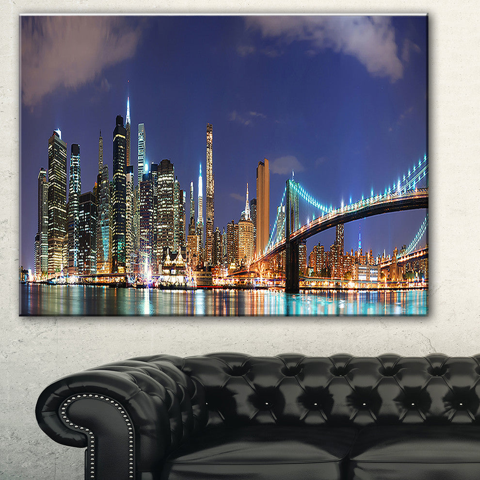 "Manhattan Panoramic Skyline View" Photograph Print