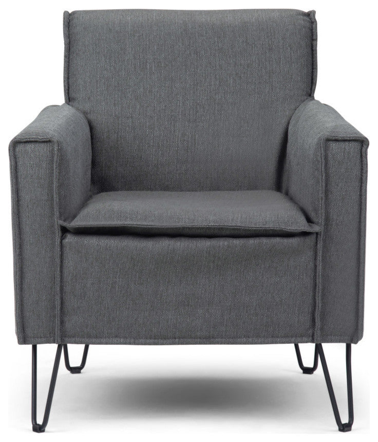 Warren Accent Chair with Hairpin Legs