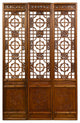 Consigned Antique Chinese Handcraft 3 Panels Wooden Screen/Room Divider