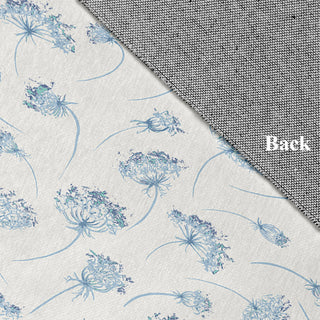 Wishing Flowers Rug, Blue, 4'x6'
