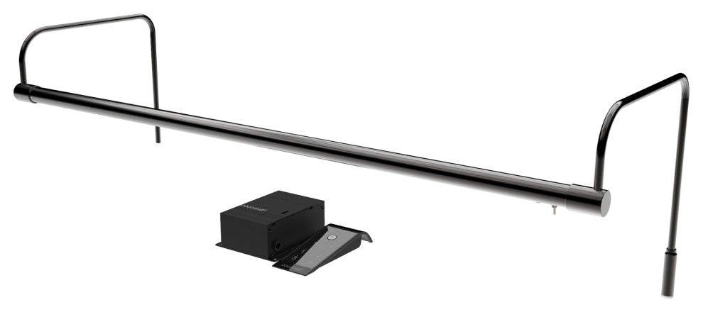 30" Tru-Slim Gallery Light, Black With Hard Wire Kit and Remote