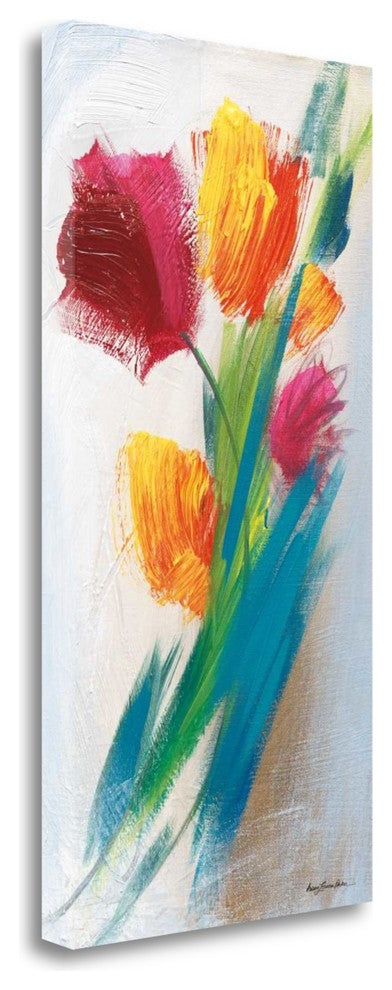 "Bright Tulip Bunch I" By Karen Lorena Parker, Giclee on Gallery Wrap Canvas