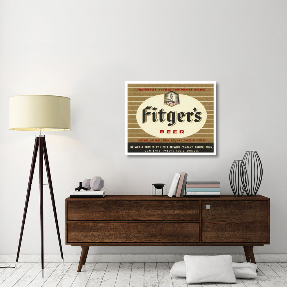 "Fitger's Beer" Digital Paper Print by Vintage Booze Labels, 38"x31"