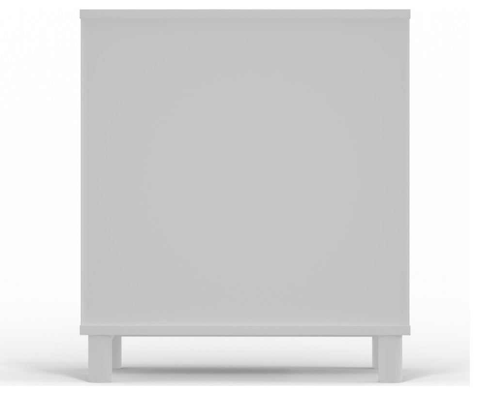 Stapleton 3 Drawer Small Chest, White