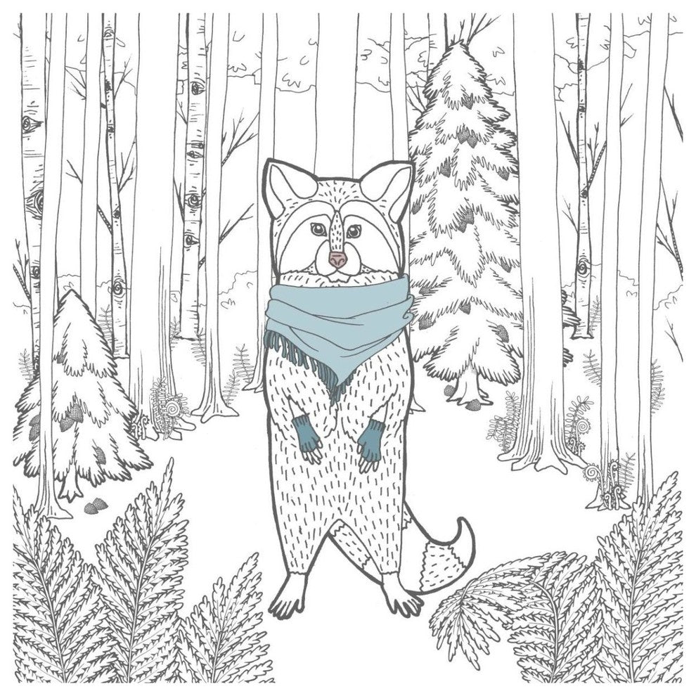 "Color the Forest Color II" Digital Paper Print by Elyse DeNeige, 38"x38"