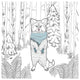 "Color the Forest Color II" Digital Paper Print by Elyse DeNeige, 38"x38"