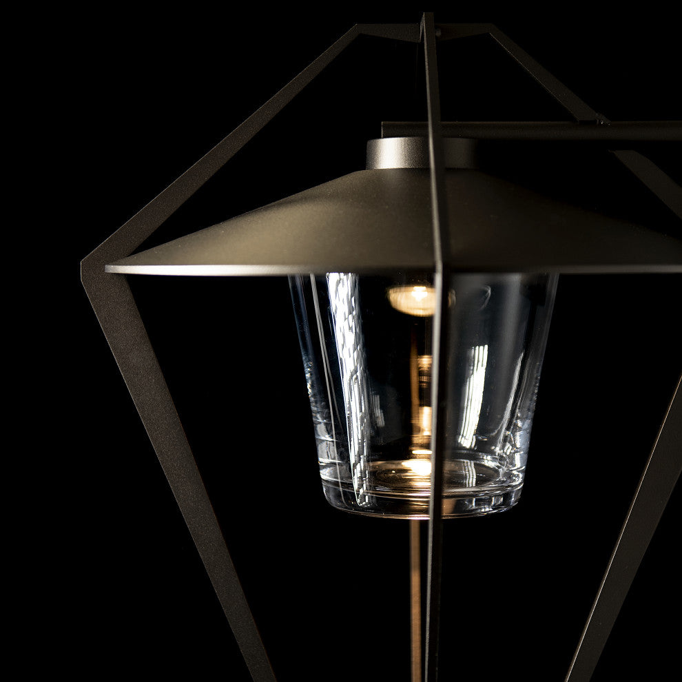 Stellar Large Outdoor Sconce, Coastal Oil Rubbed Bronze Finish, Clear Glass