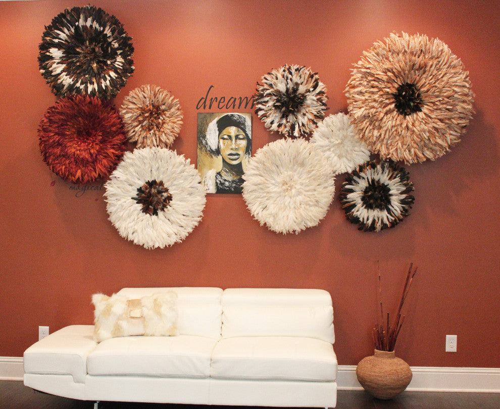 Natural Brown Juju Hat Decor, 30.5