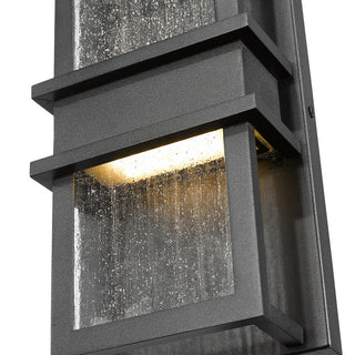 Zlite 577S-BK-LED 2-Light Outdoor Wall Sconce, Seedy