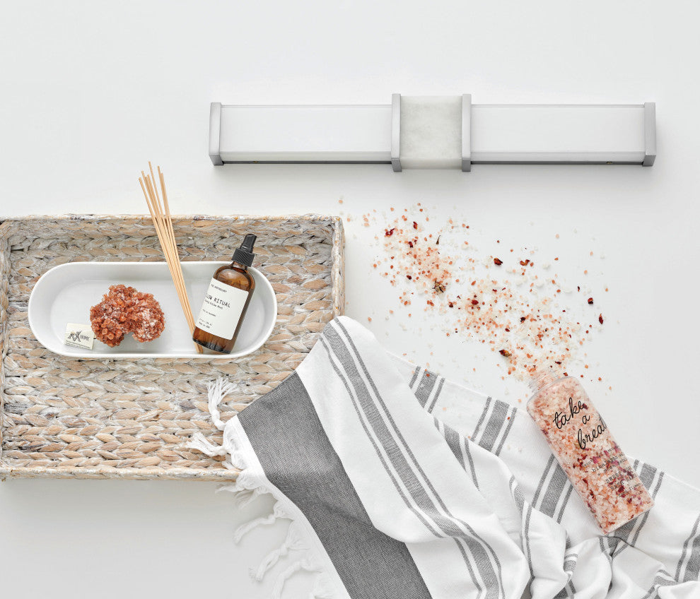 Hinkley Lighting 51582 Pietra 25"W Integrated LED Bath Bar - Black