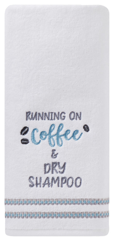SKL Home 2-Piece Running On Coffee Hand Towel