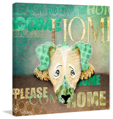 "Sad Dog" Painting Print on Wrapped Canvas