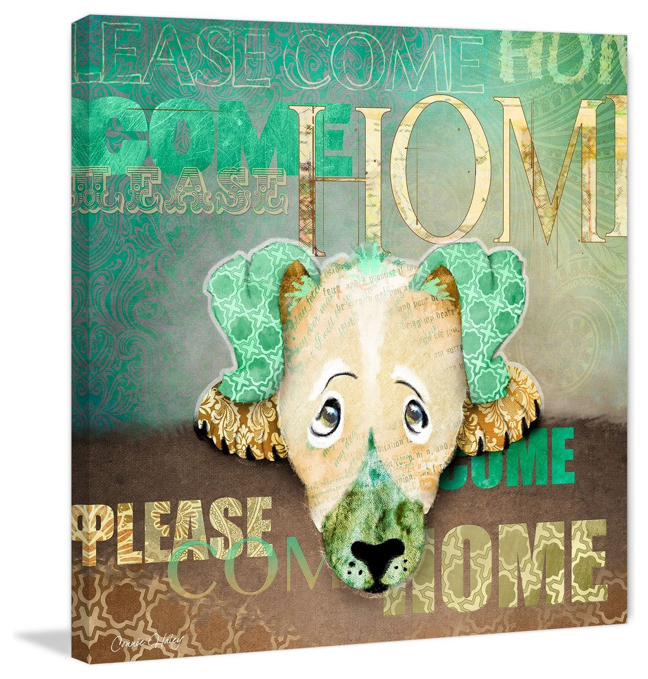 "Sad Dog" Painting Print on Wrapped Canvas