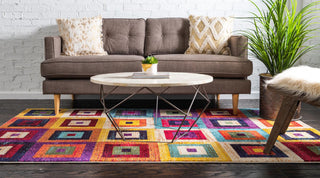 Rug Unique Loom Estrella Multi Rectangular 5' 0 x 8' 0