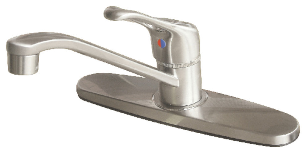 Kingston Brass Single-Handle Kitchen Faucet, Brushed Nickel