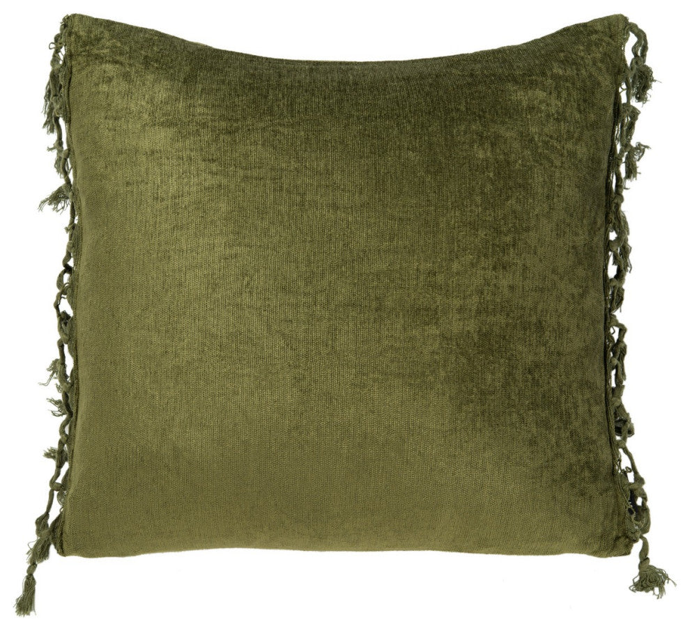 Safavieh Dandria Pillow Dark Green 18" X 18"
