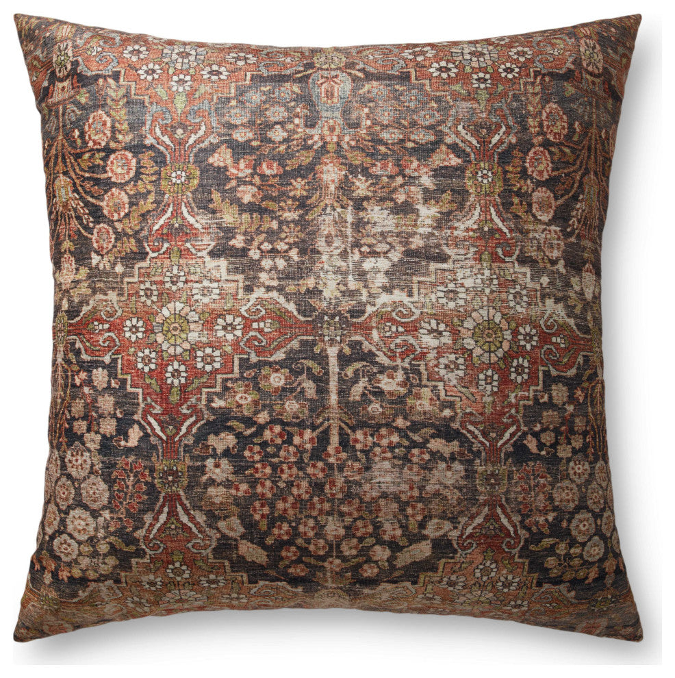 Loloi FP0013 Red / Multi 36"W x 36"D x 6"H Pillow