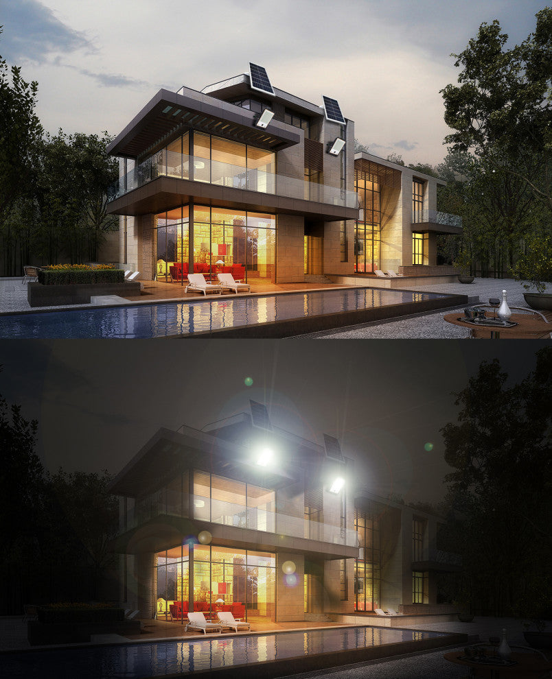 Outdoor Integrated LED Flood Light with 1080P Security WiFi IP Camera CCTV, 100w