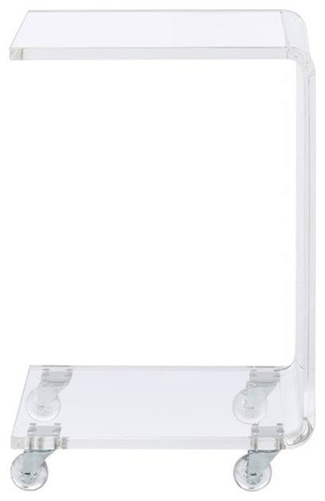 Picket House Furnishings Peek Acrylic Snack Table in Clear