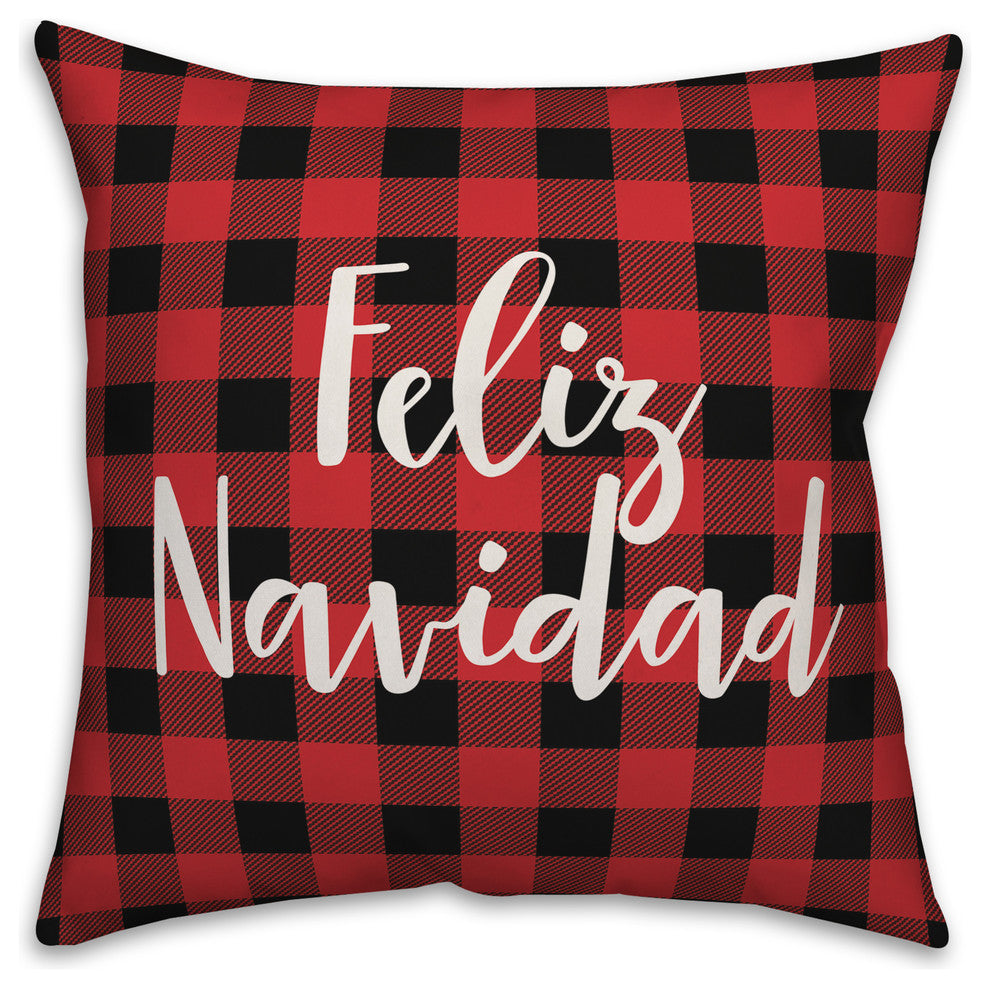 Falala, Tartan Plaid 18x18 Throw Pillow Cover