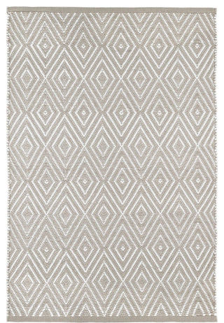 Dash & Albert Diamond Platinum/White Indoor/Outdoor Rug, White, 3' x 5'