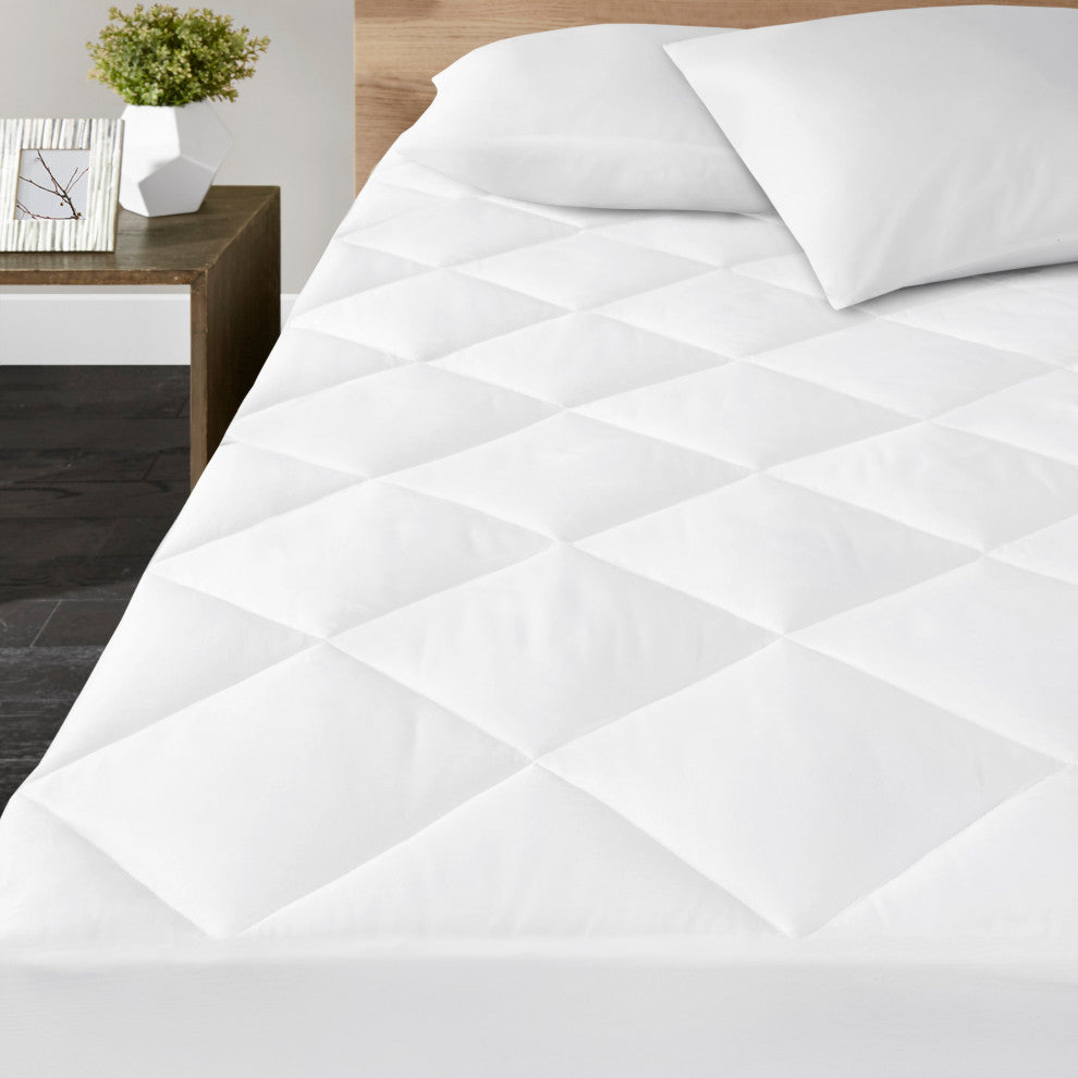 Waterproof Mattress Pad, White, Full