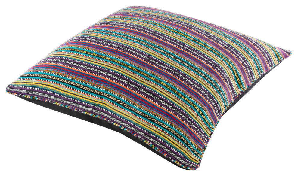 Surya Maya Myp-007 Black Pillow Shell With Down Insert 30"H X 30"W