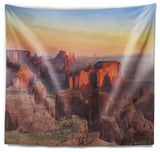 Hunts Mesa Panorama Landscape Wall Tapestry, 60"x50"
