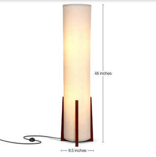 Brightech Parker LED Floor Lamp, Cylinder Drum Shade, Elegant Design for Decor