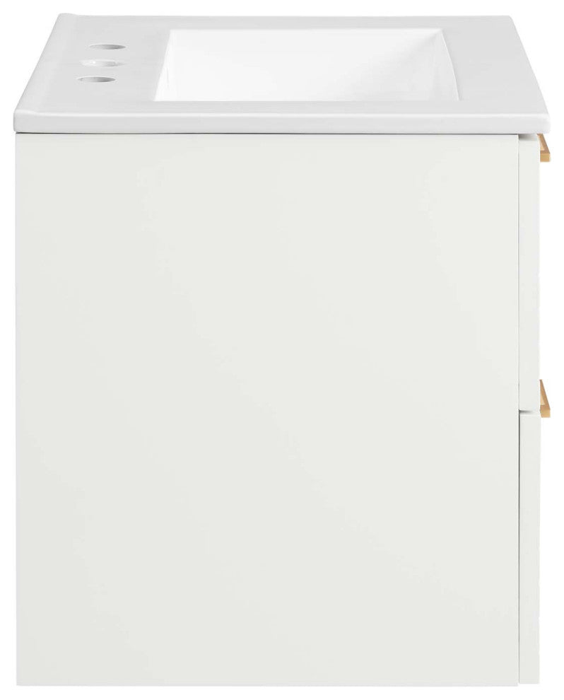 Daybreak 24" Bathroom Vanity, White White