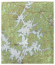 Betsy Drake Lake Martin, AL Nautical Map Fleece Throw