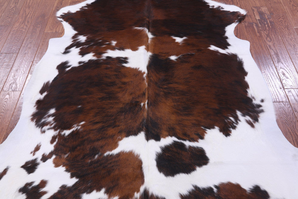 Tricolor Natural Cowhide Rug 6' 9" X 6' 5" C2412