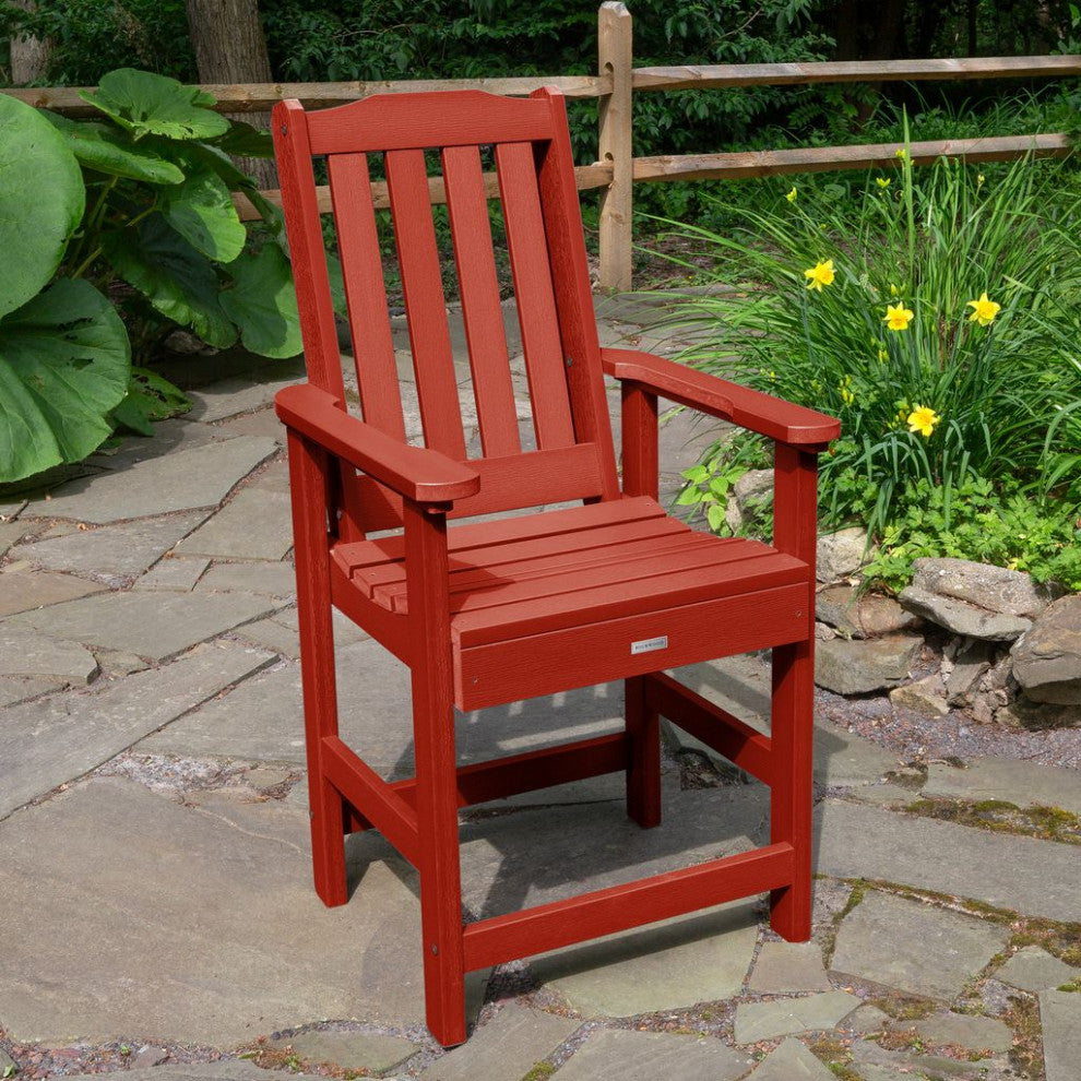 Lehigh Counter-Height Armchair, Rustic Red