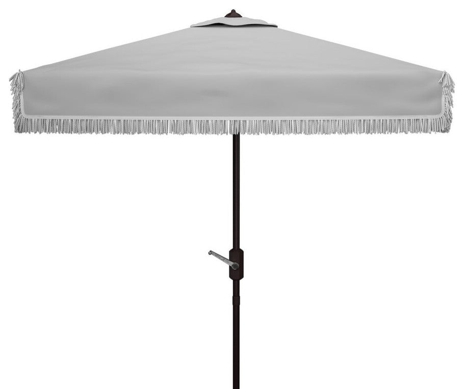 Safavieh Milan 7.5'Square Umbrella, Grey