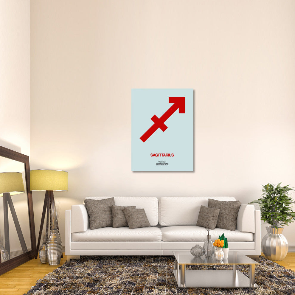 "Sagittarius Zodiac Sign Red" Fine Art Print