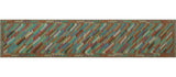 Sangat Kilim derek Brown Runner, 2'8x12'9