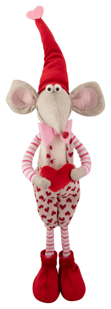 21" Standing Plush Boy Mouse Valentine's Day Figure