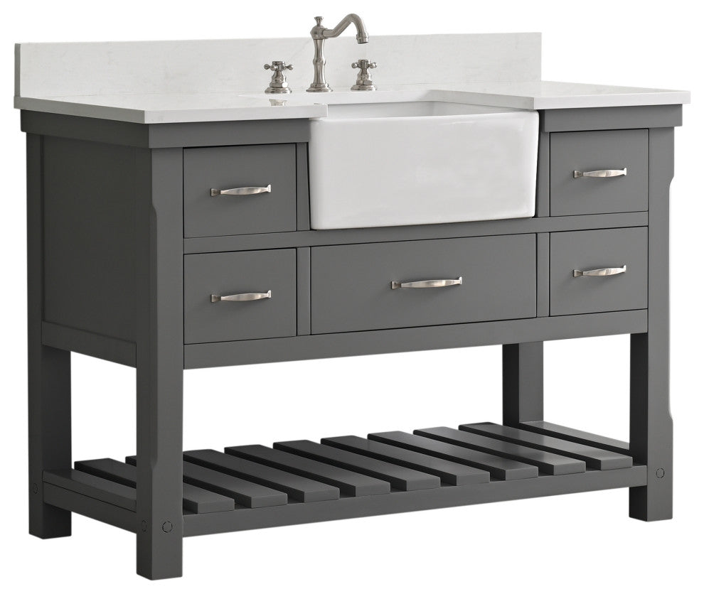 Wesley 48" Bathroom Vanity, Gray