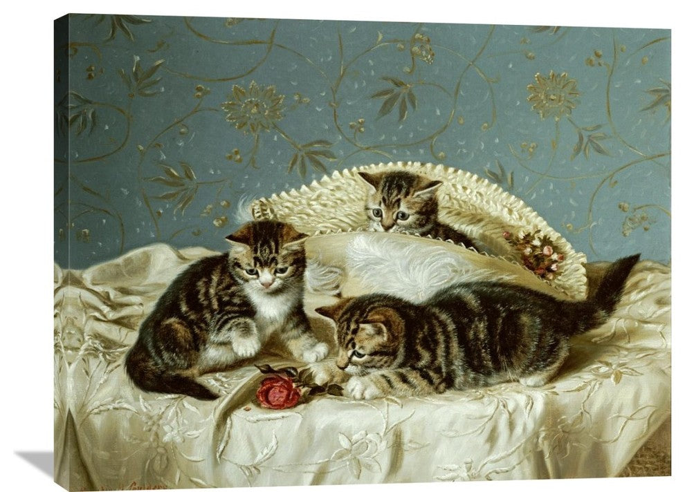 "Kittens Up To Mischief" Artwork, 36" x 27"